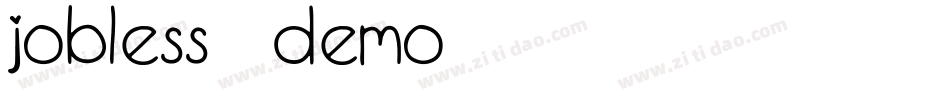 Jobless (DEMO)字体转换